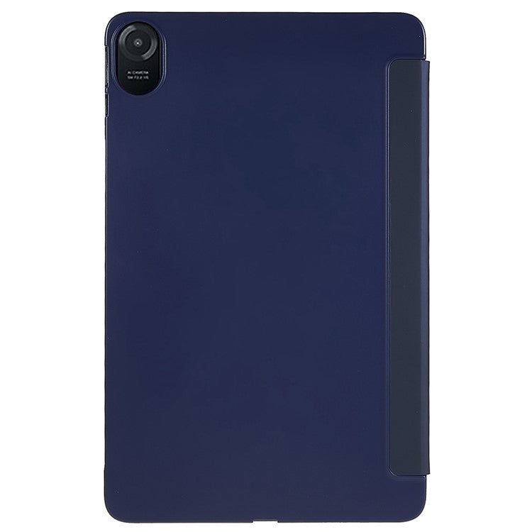 For Honor Pad 8 Protective Case Anti-drop PU Leather Cover with Tri-fold Stand Inner Honeycomb Heat Dissipation TPU Tablet Case - Dark Blue