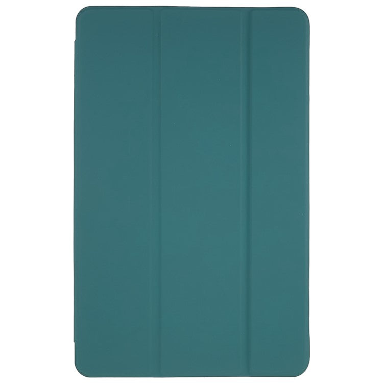 For Honor Pad 8 Protective Case Anti-drop PU Leather Cover with Tri-fold Stand Inner Honeycomb Heat Dissipation TPU Tablet Case - Blackish Green