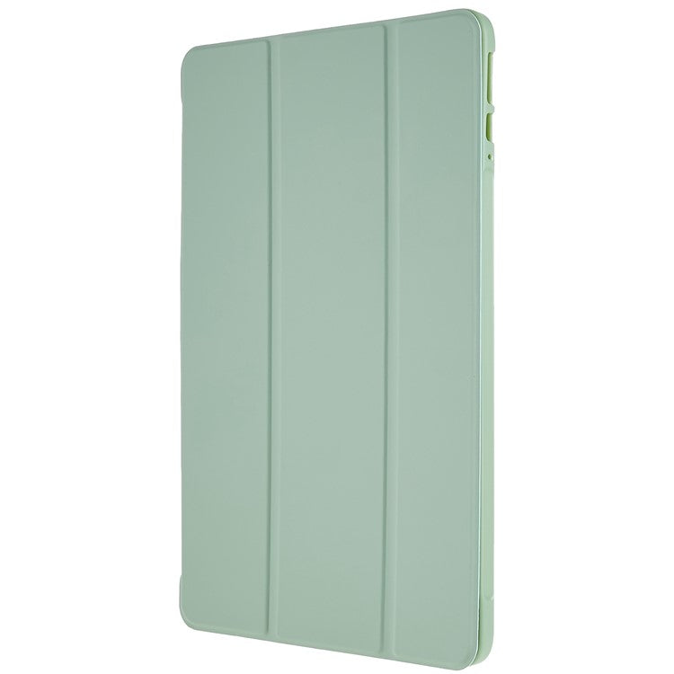 For Honor Pad 8 Protective Case Anti-drop PU Leather Cover with Tri-fold Stand Inner Honeycomb Heat Dissipation TPU Tablet Case - Light Green