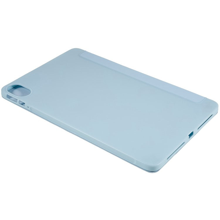 For Honor Pad 8 Protective Case Anti-drop PU Leather Cover with Tri-fold Stand Inner Honeycomb Heat Dissipation TPU Tablet Case - Baby Blue