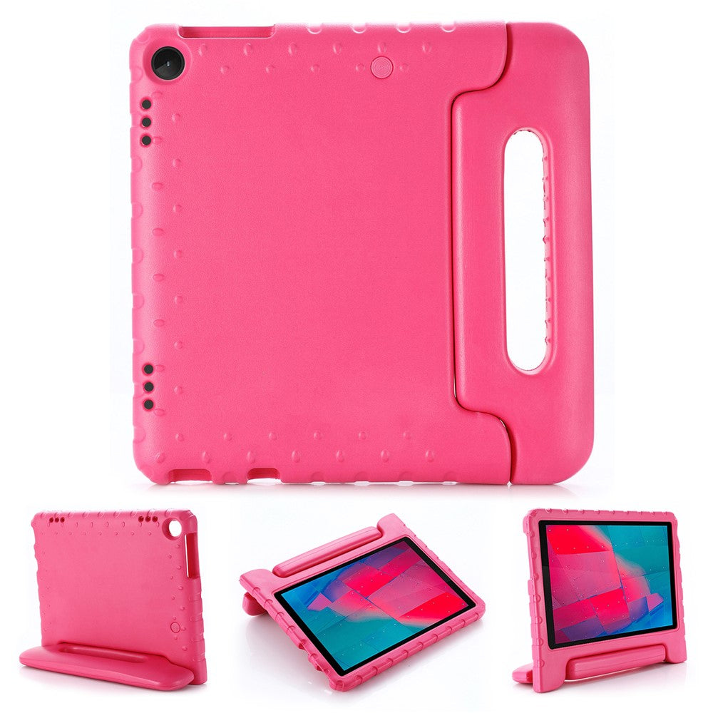 For Lenovo Tab M10 (Gen 3) TB-328FU/TB-328XU Handle Kickstand Protective Case EVA Tablet Cover - Rose