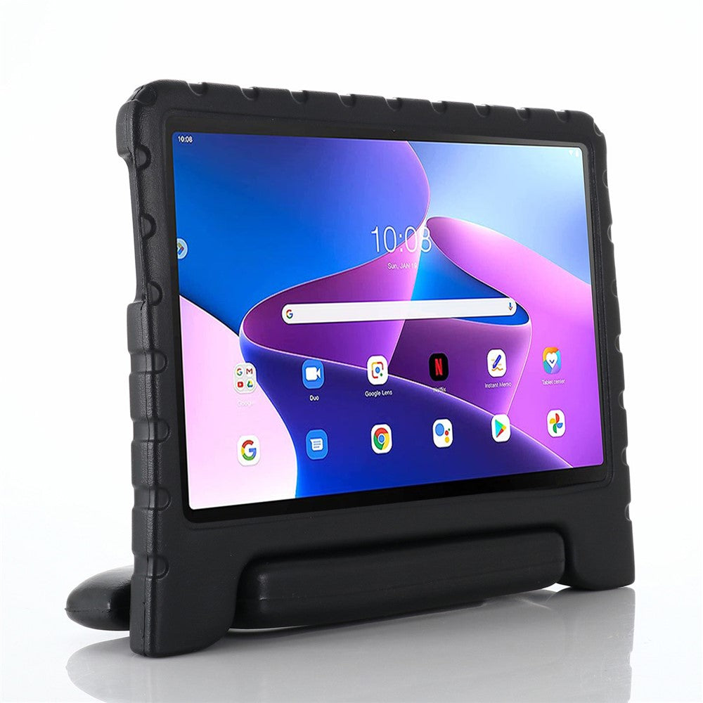 For Lenovo Tab M10 (Gen 3) TB-328FU/TB-328XU Handle Kickstand Protective Case EVA Tablet Cover - Black