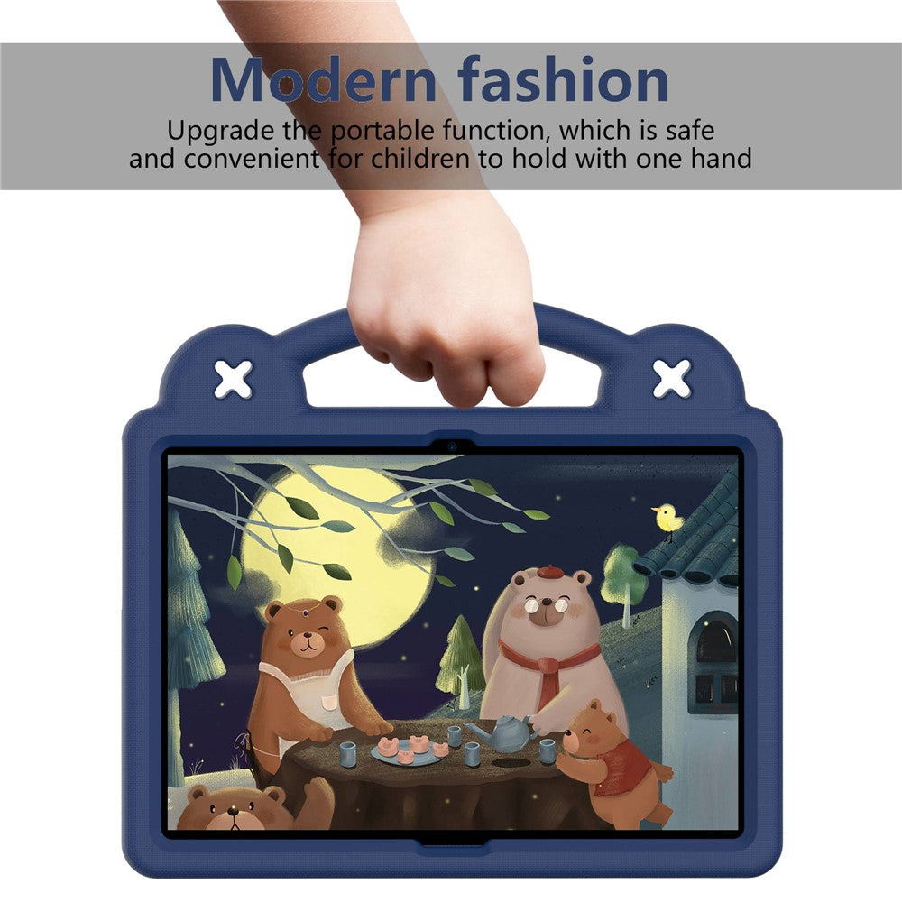 For Lenovo Yoga Tab5 YT-X705F 10.1 inch / Lenovo Tab M10 TB-X605F / TB-X505 / Huawei MediaPad T5 10.1 EVA Case Protective Tablet Cover Shockproof Case with Kickstand - Navy Blue