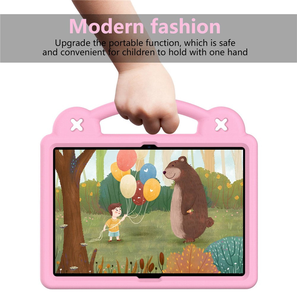For Lenovo Yoga Tab5 YT-X705F 10.1 inch / Lenovo Tab M10 TB-X605F / TB-X505 / Huawei MediaPad T5 10.1 EVA Case Protective Tablet Cover Shockproof Case with Kickstand - Pink