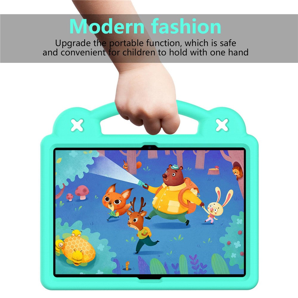 For Lenovo Yoga Tab5 YT-X705F 10.1 inch / Lenovo Tab M10 TB-X605F / TB-X505 / Huawei MediaPad T5 10.1 EVA Case Protective Tablet Cover Shockproof Case with Kickstand - Green