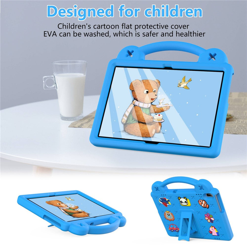 For Lenovo Yoga Tab5 YT-X705F 10.1 inch / Lenovo Tab M10 TB-X605F / TB-X505 / Huawei MediaPad T5 10.1 EVA Case Protective Tablet Cover Shockproof Case with Kickstand - Sky Blue