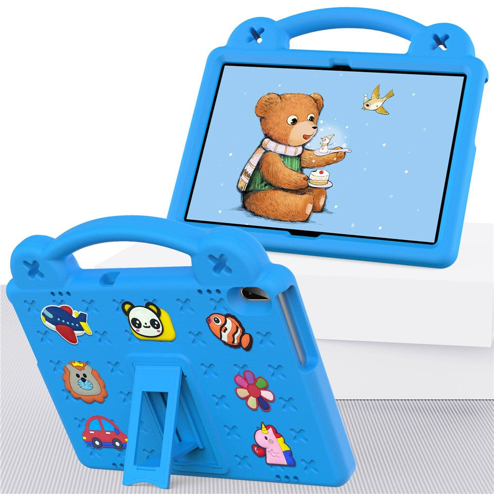 For Lenovo Yoga Tab5 YT-X705F 10.1 inch / Lenovo Tab M10 TB-X605F / TB-X505 / Huawei MediaPad T5 10.1 EVA Case Protective Tablet Cover Shockproof Case with Kickstand - Sky Blue