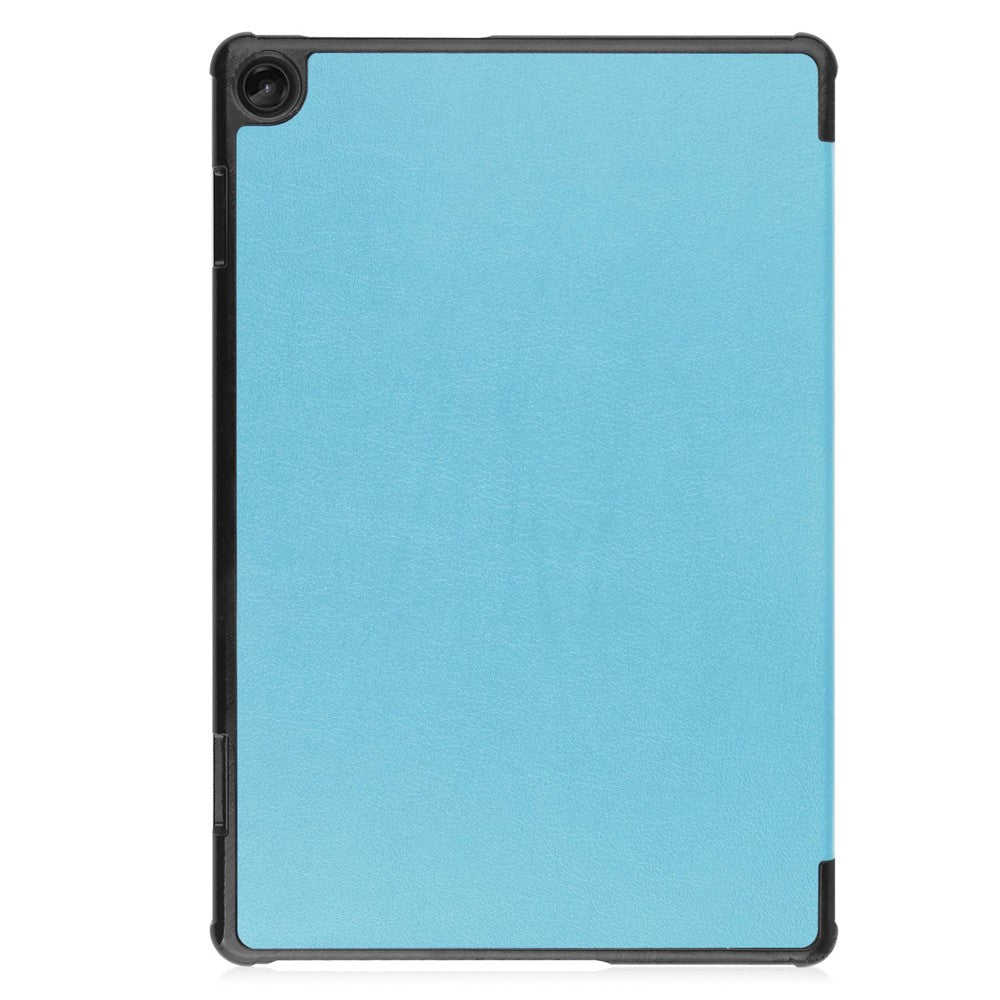 For Lenovo Tab M10 (Gen 3) TB-328FU/TB-328XU PU Leather Trifold Stand Cover Auto Sleep/Wake Case - Sky Blue