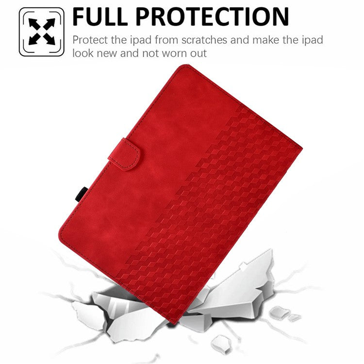 For Huawei Enjoy Tablet 2 10.1 / MatePad T 10 9.7 inch / T 10S 10.1 inch / Honor Pad 6 10.1-inch / Pad X6 9.7 inch Shockproof Stand Case Anti-Fall Tablet Cover with Card Slots / Auto Wake / Sleep - Red