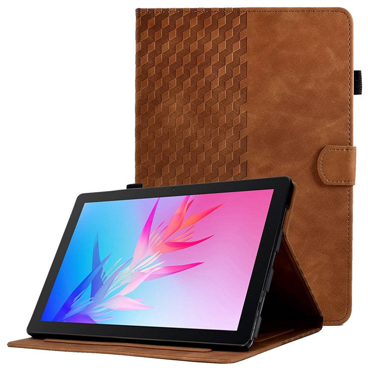 For Huawei Enjoy Tablet 2 10.1 / MatePad T 10 9.7 inch / T 10S 10.1 inch / Honor Pad 6 10.1-inch / Pad X6 9.7 inch Shockproof Stand Case Anti-Fall Tablet Cover with Card Slots / Auto Wake / Sleep - Brown