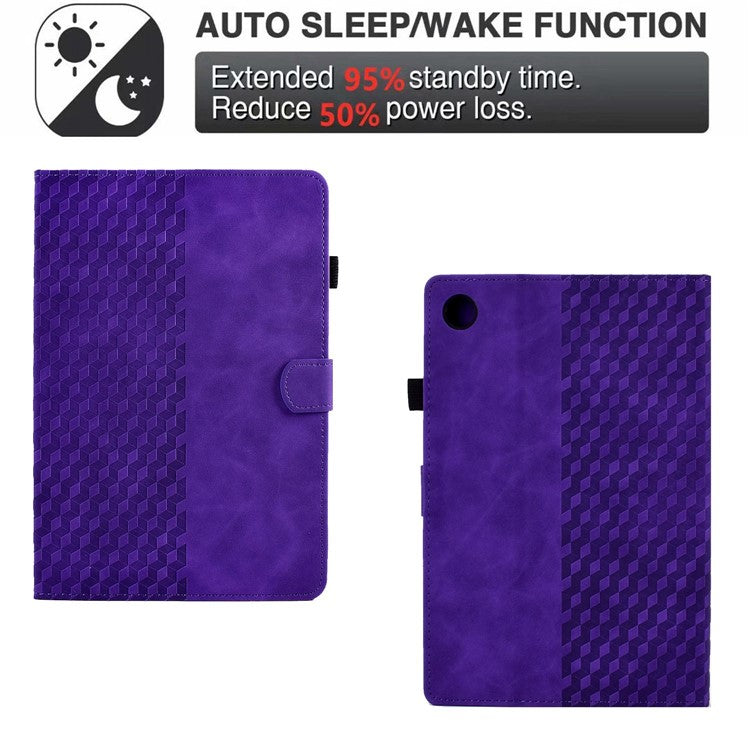 For Huawei Enjoy Tablet 2 10.1 / MatePad T 10 9.7 inch / T 10S 10.1 inch / Honor Pad 6 10.1-inch / Pad X6 9.7 inch Shockproof Stand Case Anti-Fall Tablet Cover with Card Slots / Auto Wake / Sleep - Purple