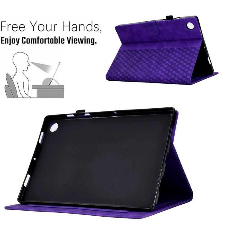 For Huawei Enjoy Tablet 2 10.1 / MatePad T 10 9.7 inch / T 10S 10.1 inch / Honor Pad 6 10.1-inch / Pad X6 9.7 inch Shockproof Stand Case Anti-Fall Tablet Cover with Card Slots / Auto Wake / Sleep - Purple