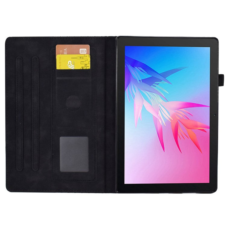 For Huawei Enjoy Tablet 2 10.1 / MatePad T 10 9.7 inch / T 10S 10.1 inch / Honor Pad 6 10.1-inch / Pad X6 9.7 inch Shockproof Stand Case Anti-Fall Tablet Cover with Card Slots / Auto Wake / Sleep - Black