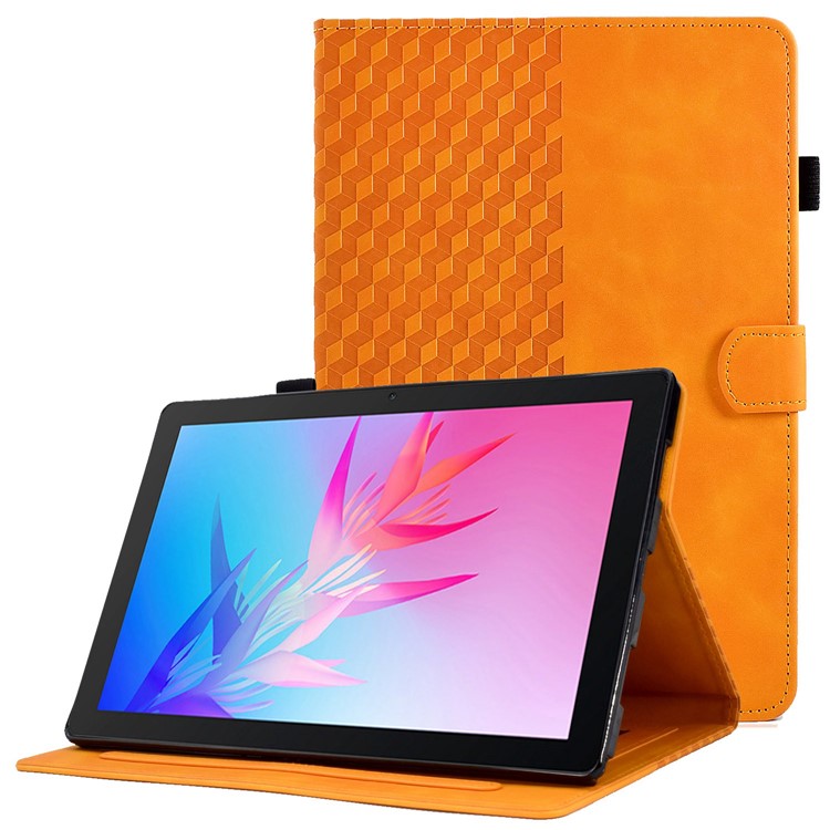 For Huawei Enjoy Tablet 2 10.1 / MatePad T 10 9.7 inch / T 10S 10.1 inch / Honor Pad 6 10.1-inch / Pad X6 9.7 inch Shockproof Stand Case Anti-Fall Tablet Cover with Card Slots / Auto Wake / Sleep - Khaki