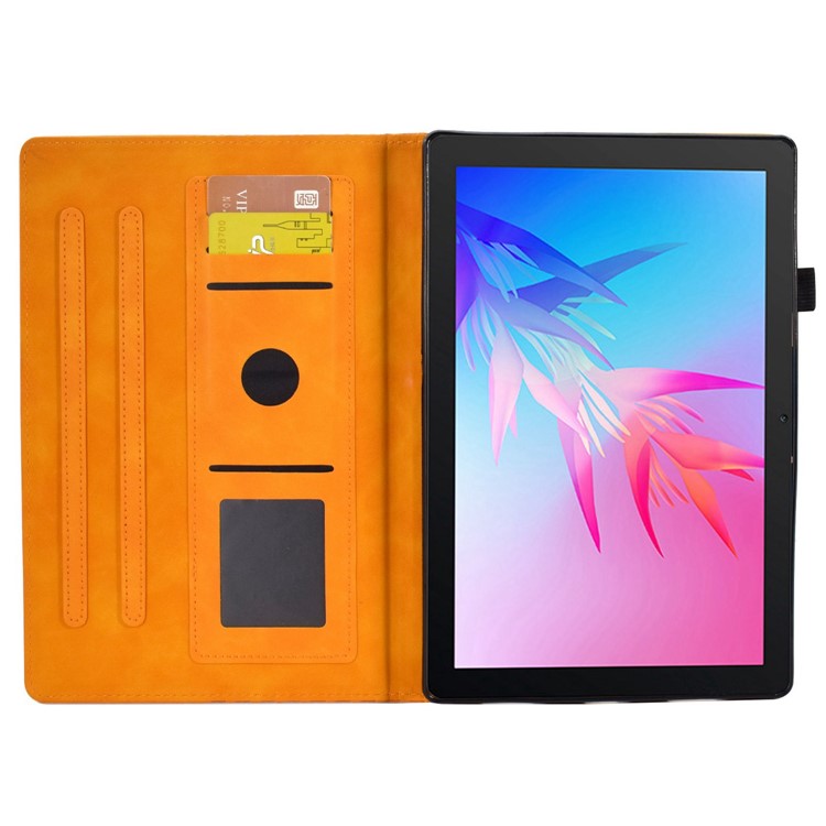 For Huawei Enjoy Tablet 2 10.1 / MatePad T 10 9.7 inch / T 10S 10.1 inch / Honor Pad 6 10.1-inch / Pad X6 9.7 inch Shockproof Stand Case Anti-Fall Tablet Cover with Card Slots / Auto Wake / Sleep - Khaki