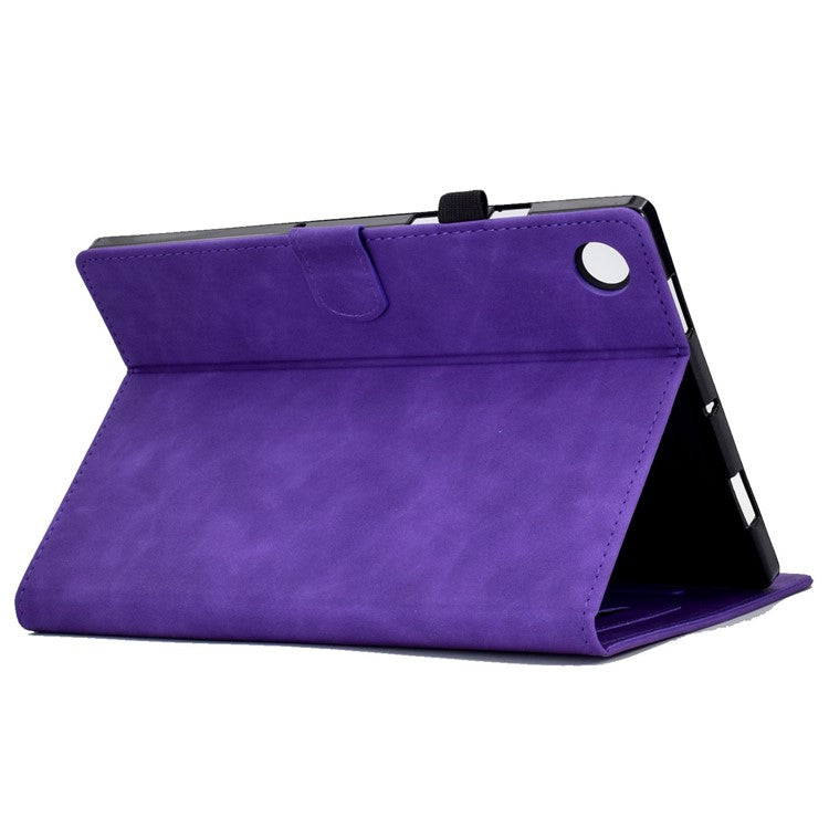 For Huawei Enjoy Tablet 2 / MatePad T 10 9.7 inch / T 10S 10.1 inch / Honor Pad 6 10.1-inch / Pad X6 9.7 inch Tablet Case Pattern Imprinted PU Leather Card Slots Stand Cover - Purple