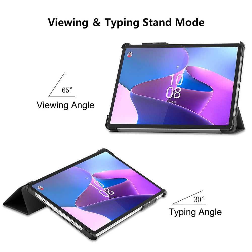 ENKAY HAT PRINCE For Lenovo Tab P11 Pro Gen 2 11.2" (2022) Protective Case PU Leather + PC Shockproof Cover Trifold Stand Tablet Case with Pencil Slot Support Auto Wake / Sleep - Purple