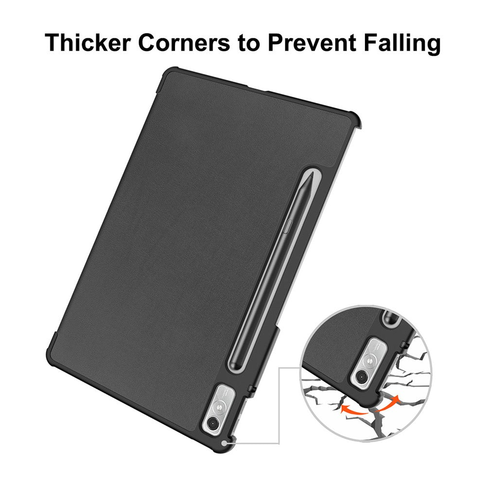 ENKAY HAT PRINCE For Lenovo Tab P11 Pro Gen 2 11.2" (2022) Protective Case PU Leather + PC Shockproof Cover Trifold Stand Tablet Case with Pencil Slot Support Auto Wake / Sleep - Baby Blue