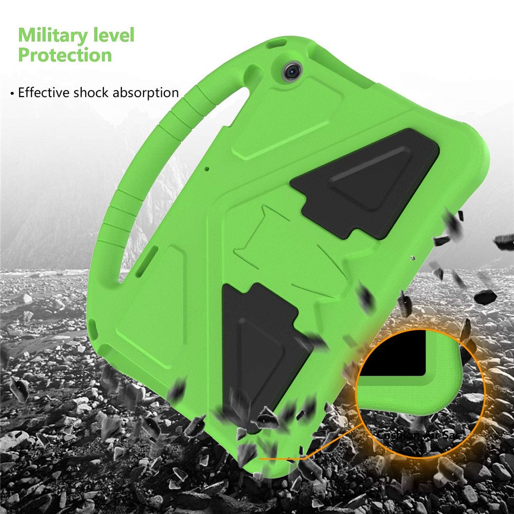 For Lenovo Tab M10 (Gen 3) TB-328FU / TB-328XU Tablet Case EVA Rugged Shockproof Tablet Cover Convertible Handle Kickstand - Green
