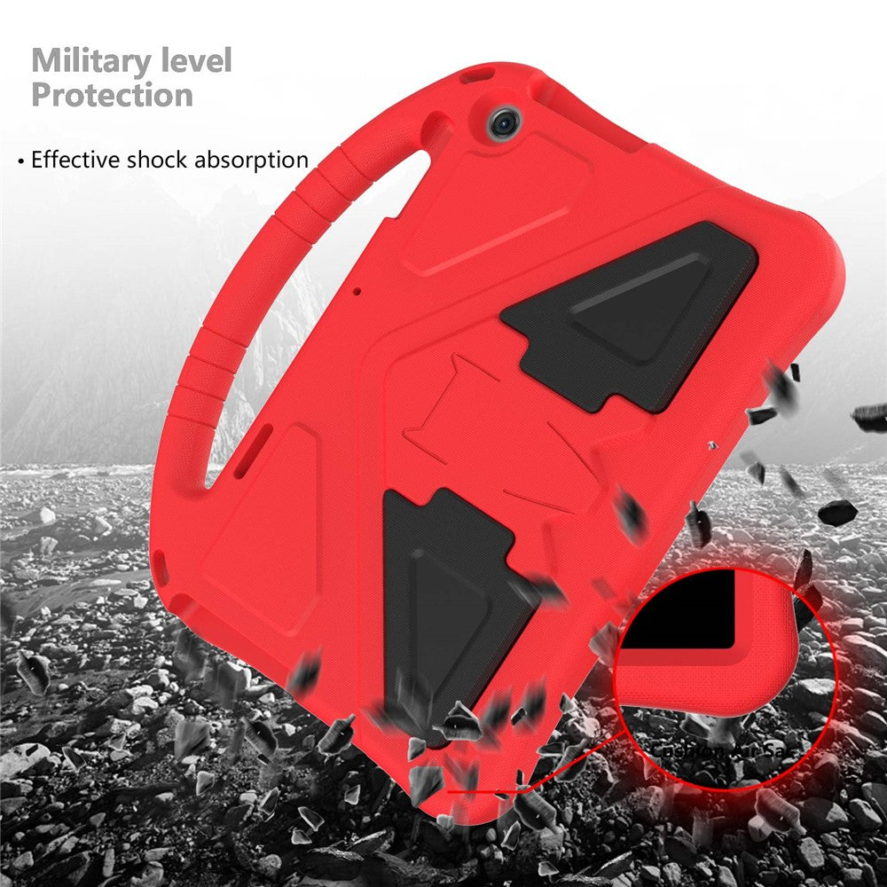 For Lenovo Tab M10 (Gen 3) TB-328FU / TB-328XU Tablet Case EVA Rugged Shockproof Tablet Cover Convertible Handle Kickstand - Red