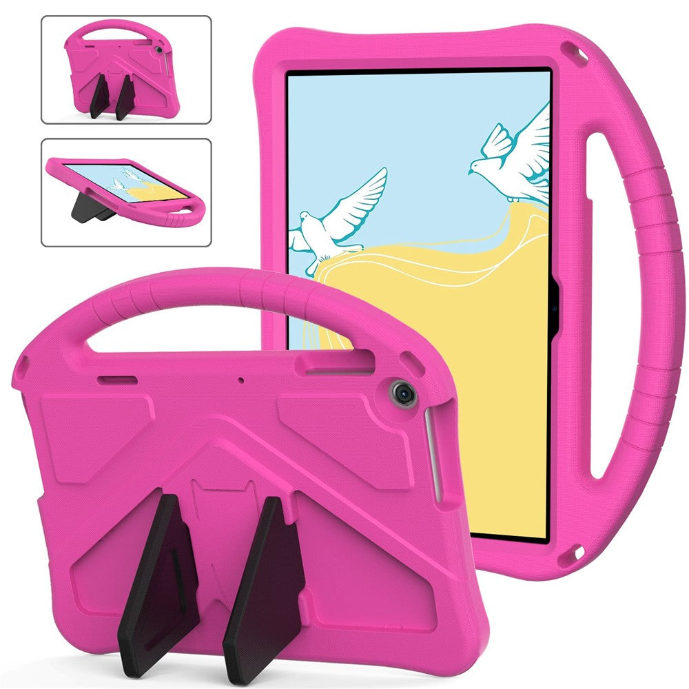For Lenovo Tab M10 (Gen 3) TB-328FU / TB-328XU Tablet Case EVA Rugged Shockproof Tablet Cover Convertible Handle Kickstand - Rose
