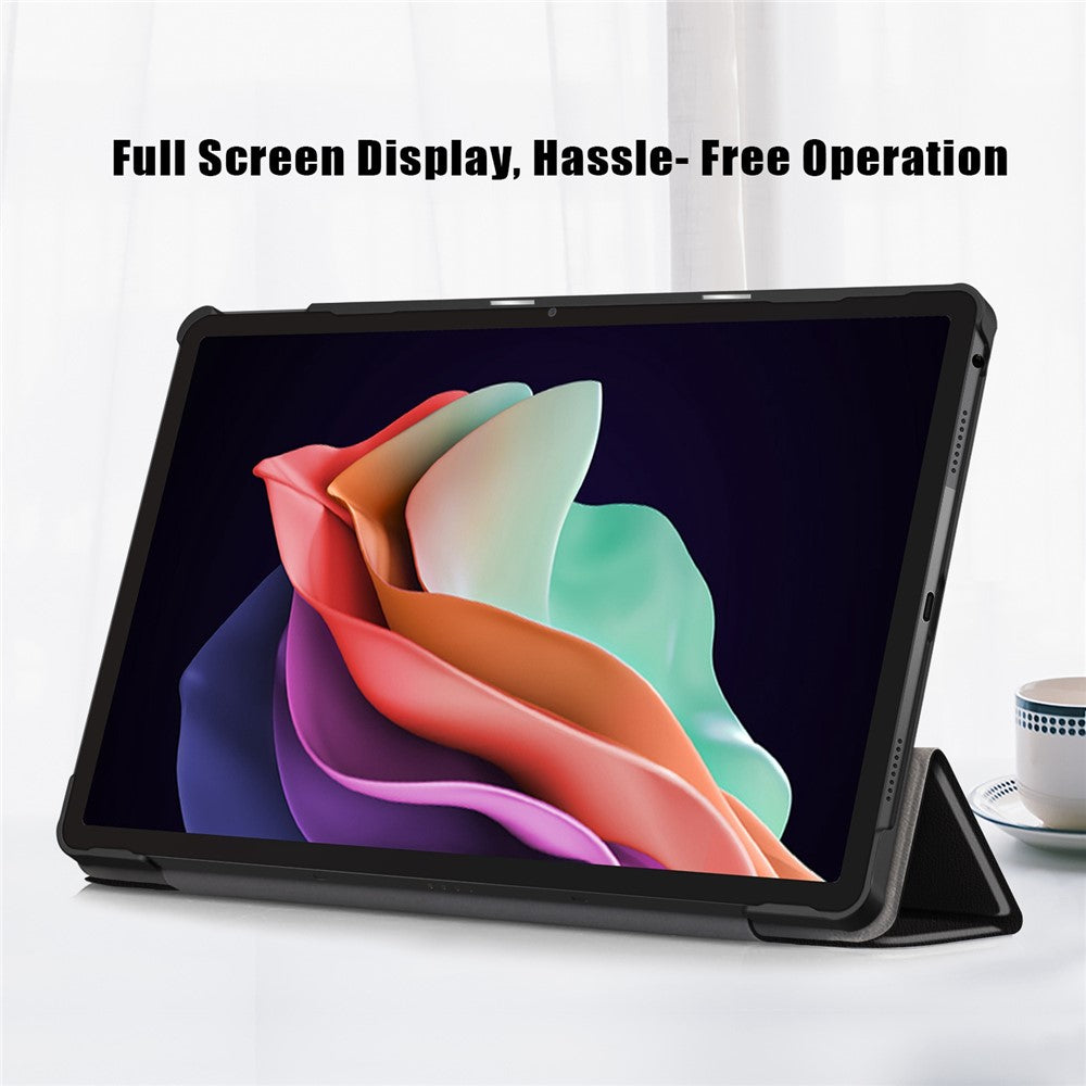 For Lenovo Tab P11 Gen 2 Pattern Printing PU Leather Protective Cover Trifold Stand Smart Tablet Case with Auto Wake  /  Sleep - Don't Touch Me