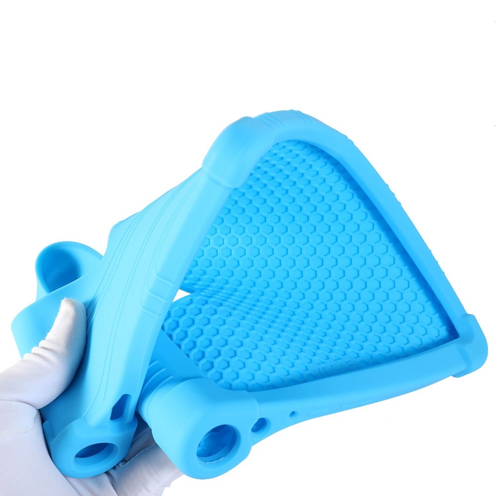For Lenovo Yoga Tab5 YT-X705F / M 10.1 inch Anti-scratch Soft Silicone Tablet Case Anti-drop Cover with PC Kickstand - Sky Blue