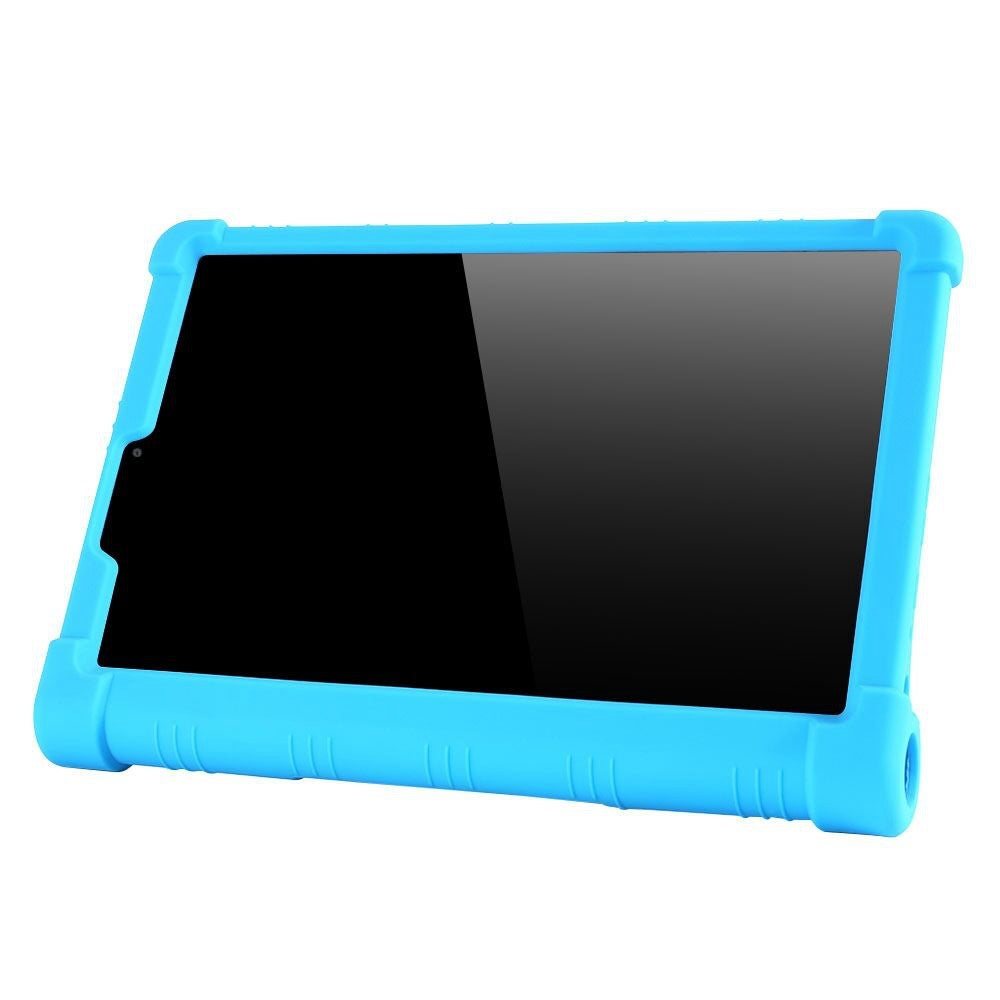 For Lenovo Yoga Tab5 YT-X705F / M 10.1 inch Anti-scratch Soft Silicone Tablet Case Anti-drop Cover with PC Kickstand - Rainbow