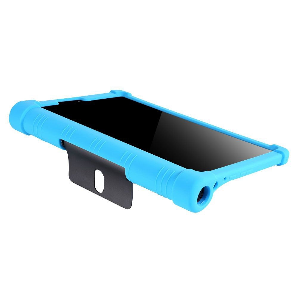 For Lenovo Yoga Tab5 YT-X705F / M 10.1 inch Anti-scratch Soft Silicone Tablet Case Anti-drop Cover with PC Kickstand - Rainbow