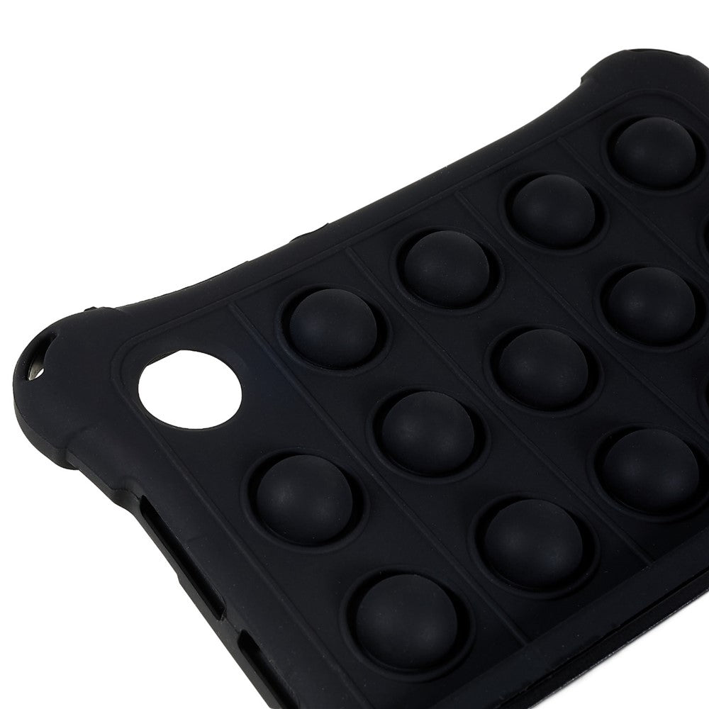 For Lenovo Tab M10 HD Gen 2 TB-X306X Push Fidget Sensory Toy Tablet Case Bubble Pop Shockproof Cover with PC Kickstand - Black