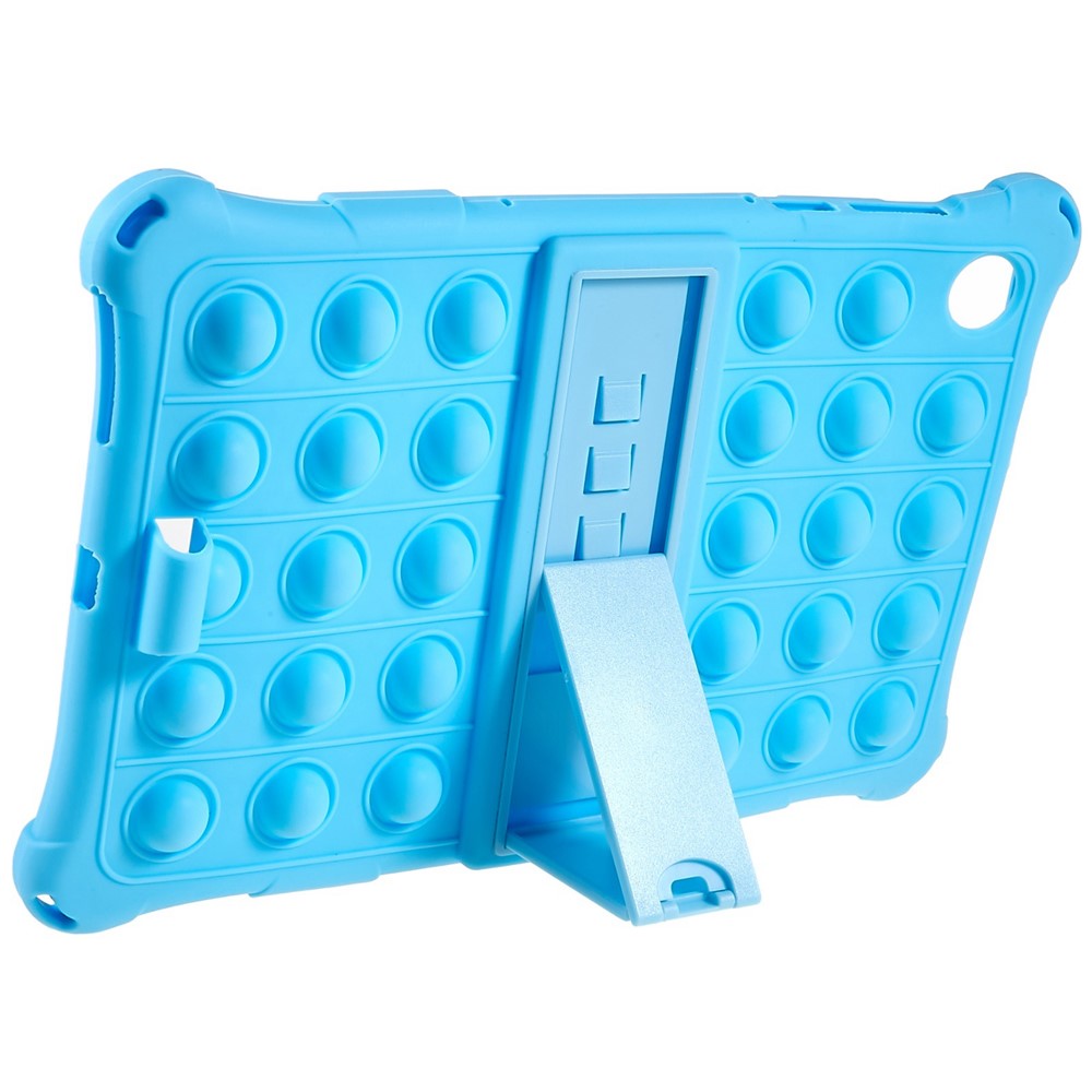 For Lenovo Tab M10 HD Gen 2 TB-X306X Push Fidget Sensory Toy Tablet Case Bubble Pop Shockproof Cover with PC Kickstand - Baby Blue