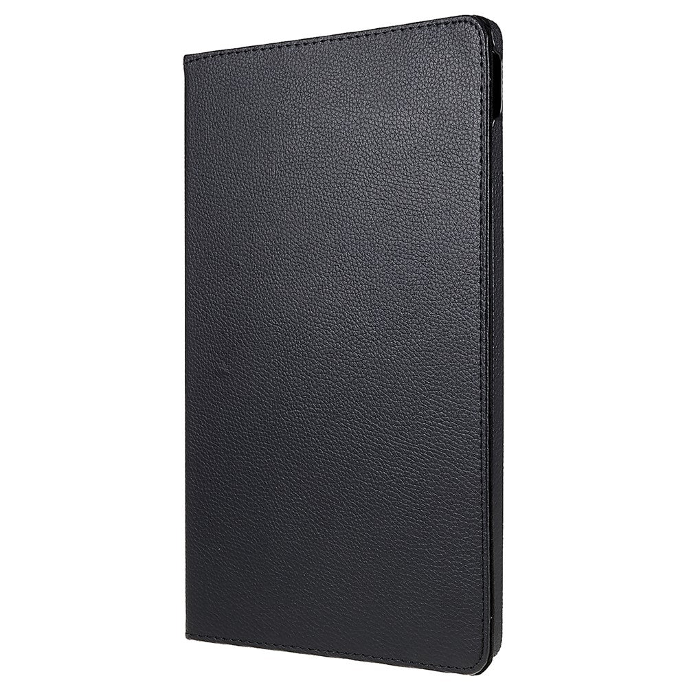 For Lenovo Tab P11 Gen 2 Rotary Tablet Case Stand PU Leather Drop-Proof Tablet Cover with Elastic Band - Black