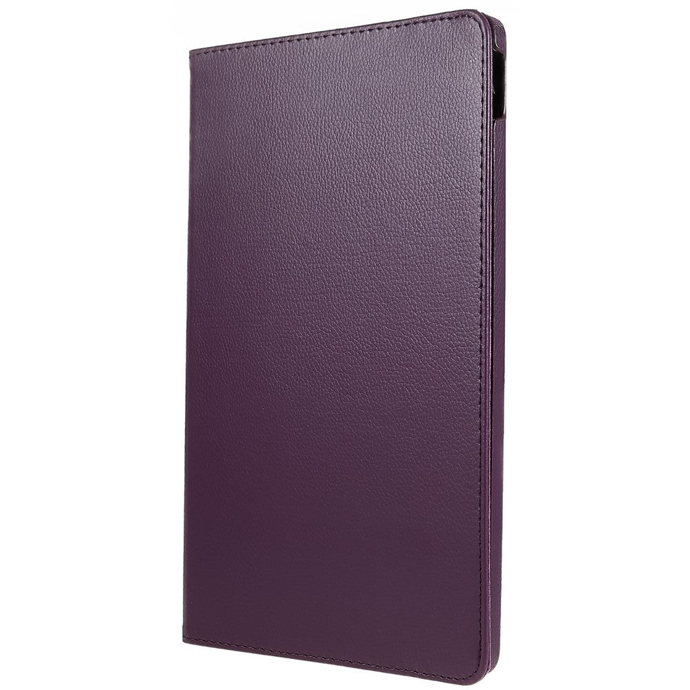 For Lenovo Tab P11 Gen 2 Rotary Tablet Case Stand PU Leather Drop-Proof Tablet Cover with Elastic Band - Purple