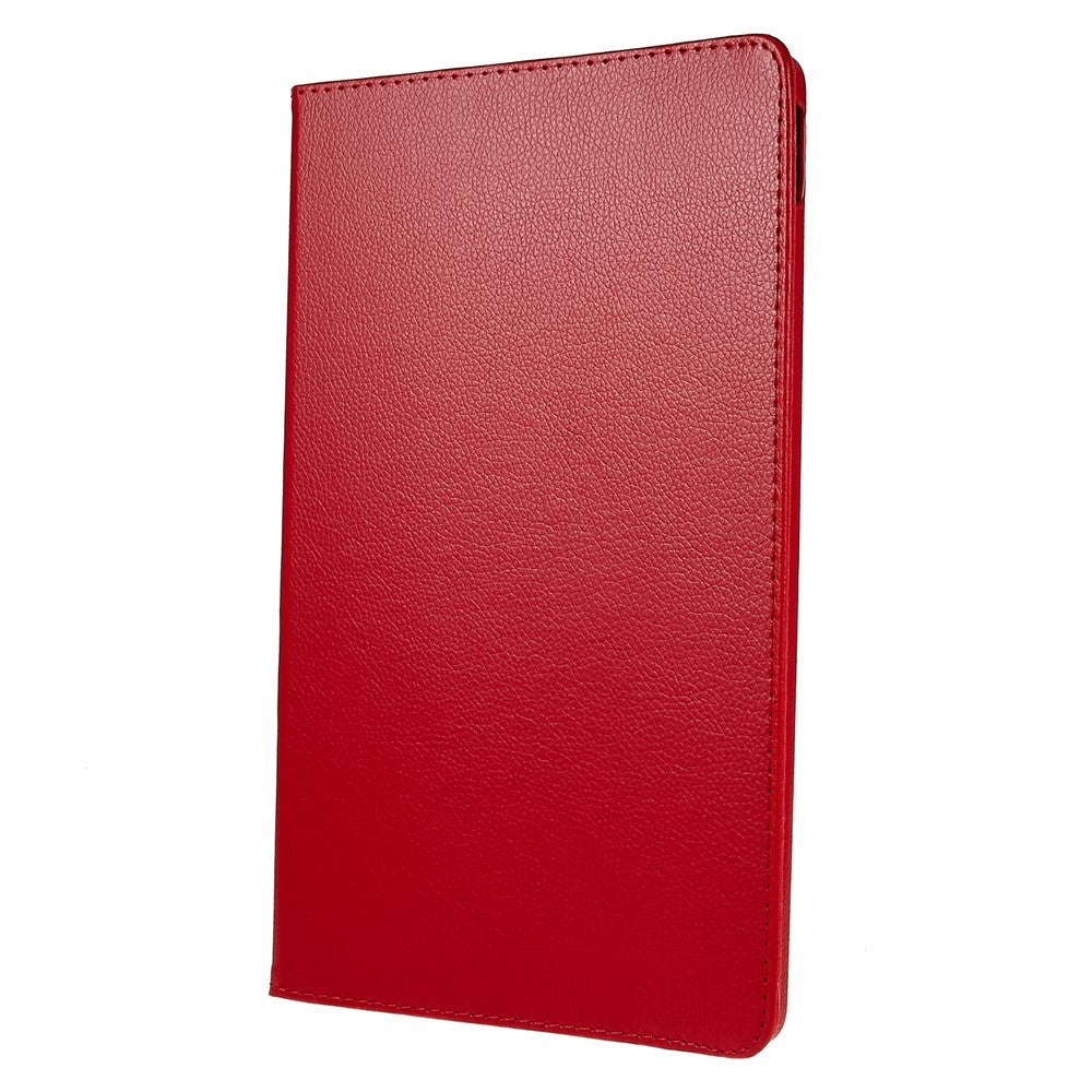 For Lenovo Tab P11 Gen 2 Rotary Tablet Case Stand PU Leather Drop-Proof Tablet Cover with Elastic Band - Red