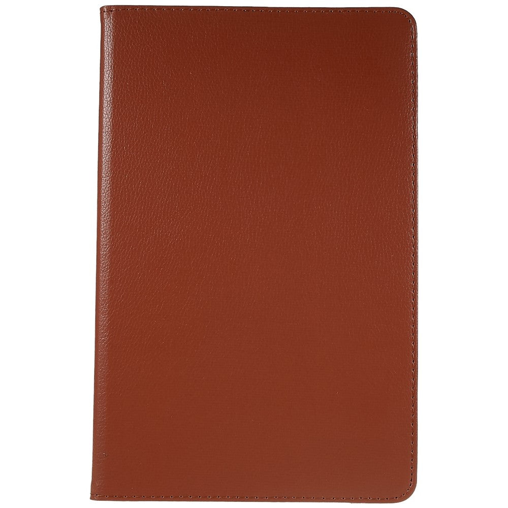 For Lenovo Tab P11 Gen 2 Rotary Tablet Case Stand PU Leather Drop-Proof Tablet Cover with Elastic Band - Brown