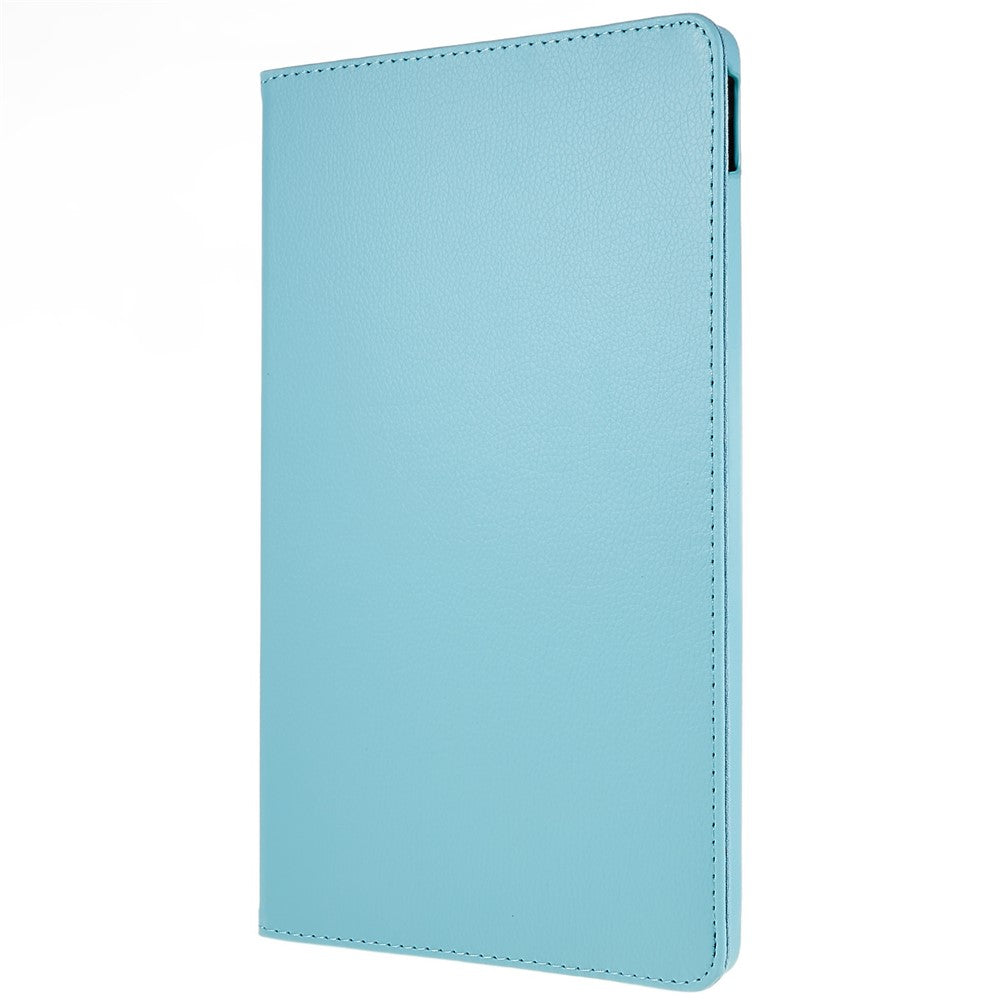 For Lenovo Tab P11 Gen 2 Rotary Tablet Case Stand PU Leather Drop-Proof Tablet Cover with Elastic Band - Baby Blue