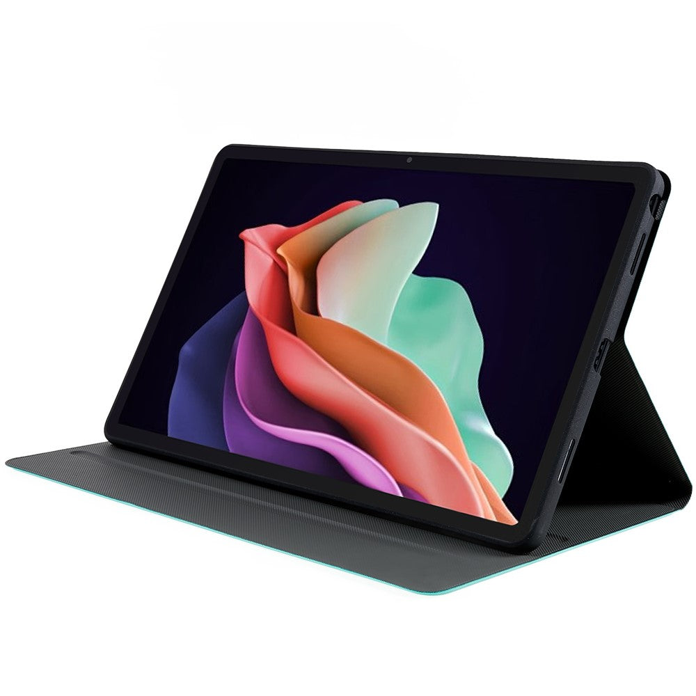 For Lenovo Tab P11.5 Plus 2023 Drop-proof PU Leather Flip Tablet Case Stand Protective Cover - Green