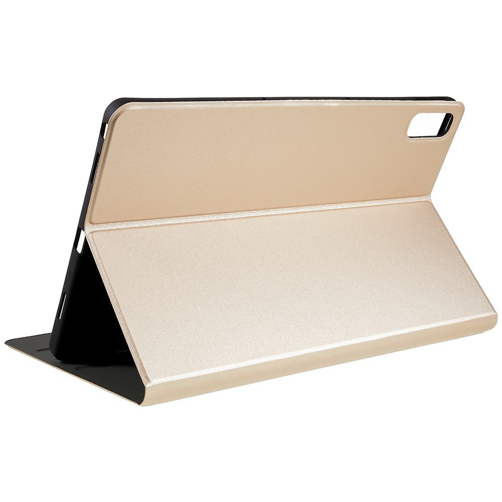 For Lenovo Tab P11.5 Plus 2023 Drop-proof PU Leather Flip Tablet Case Stand Protective Cover - Gold