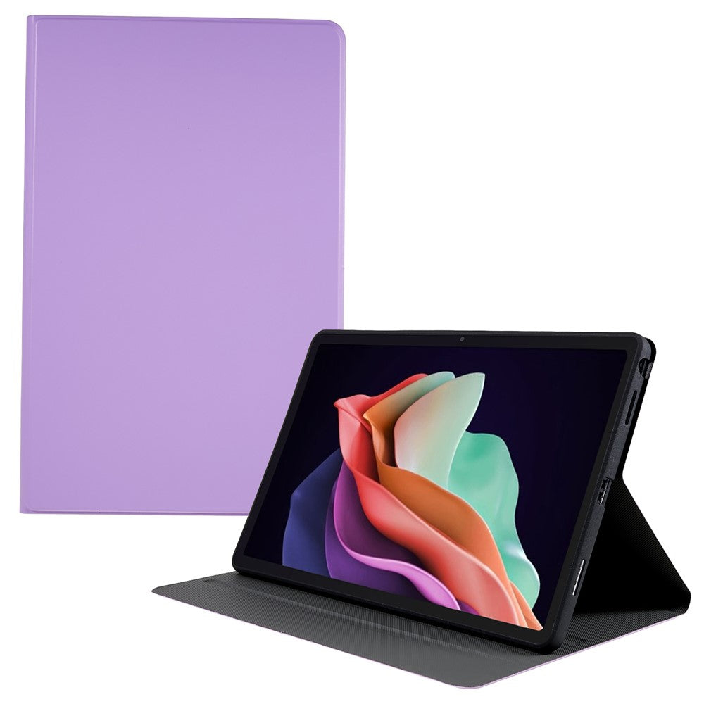 For Lenovo Tab P11.5 Plus 2023 Drop-proof PU Leather Flip Tablet Case Stand Protective Cover - Purple