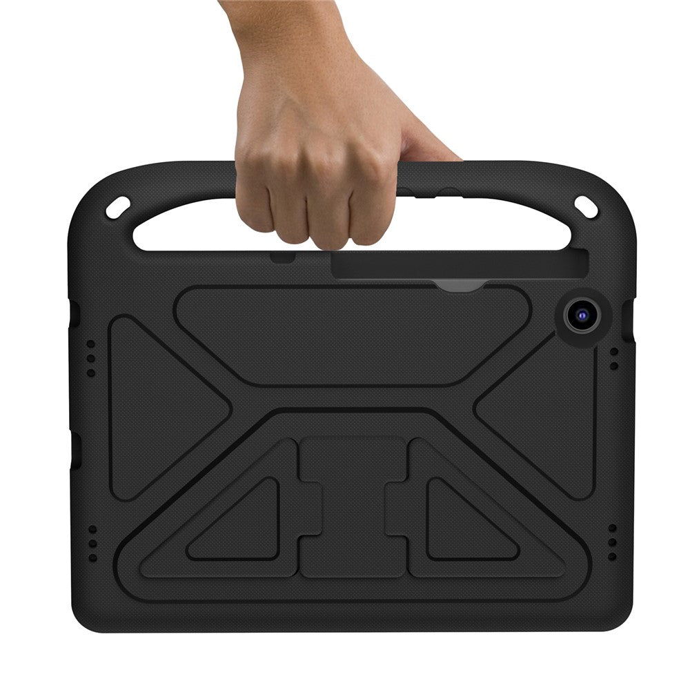 For Lenovo Tab M10 Plus (3rd Gen) / Xiaoxin Pad 2022 10.6 inch Anti-fall EVA Tablet Case Kickstand Hand Grip Scratch-resistant Portable Tablet Cover - Black