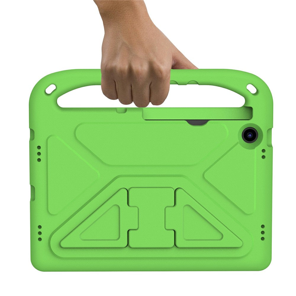 For Lenovo Tab M10 Plus (3rd Gen) / Xiaoxin Pad 2022 10.6 inch Anti-fall EVA Tablet Case Kickstand Hand Grip Scratch-resistant Portable Tablet Cover - Green