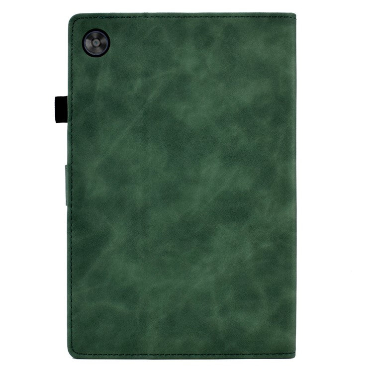 For Huawei Enjoy Tablet 2 / MatePad T 10 9.7 inch / T 10S 10.1 inch / Honor Pad 6 10.1-inch / Pad X6 9.7 inch Butterfly Flower Pattern Imprinted Tablet Case PU Leather Stand Card Slot Cover - Green