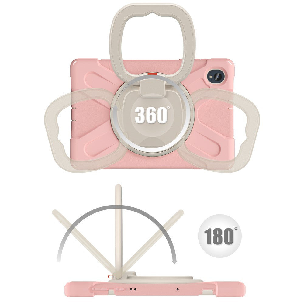 For Lenovo Tab M10 Plus 10.3 inch X606F / 606X / K10 Shockproof Tablet Case Kickstand PC+Silicone Protective Cover - Pink