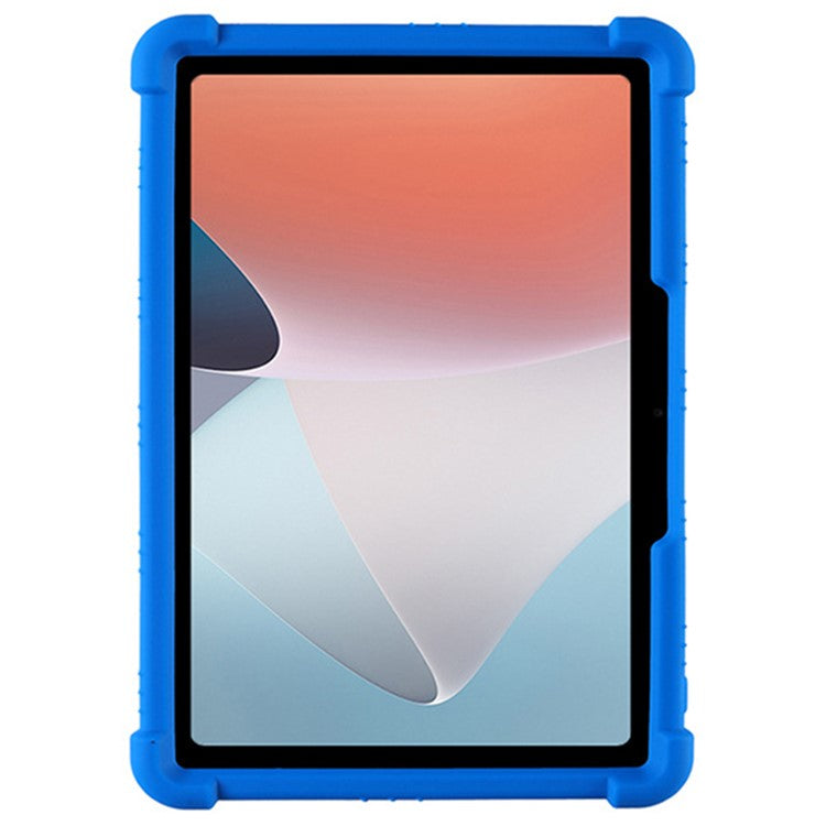 Protective Cover for Oppo Pad Air 10.36-inch 2022 with PC Kickstand, Fall Protection Soft Silicone Tablet Case - Dark Blue