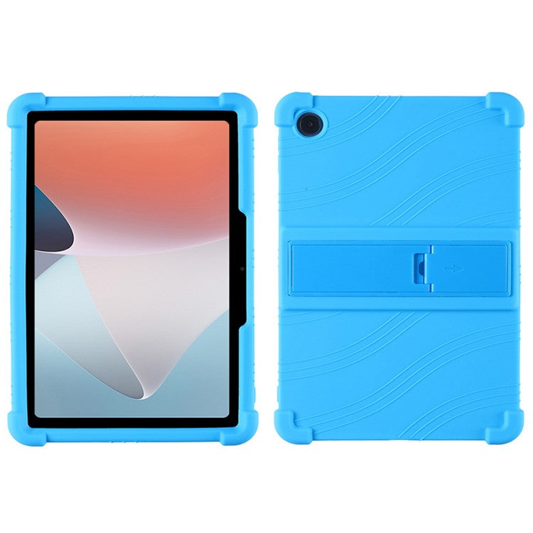 Protective Cover for Oppo Pad Air 10.36-inch 2022 with PC Kickstand, Fall Protection Soft Silicone Tablet Case - Sky Blue