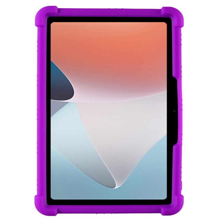 Protective Cover for Oppo Pad Air 10.36-inch 2022 with PC Kickstand, Fall Protection Soft Silicone Tablet Case - Purple