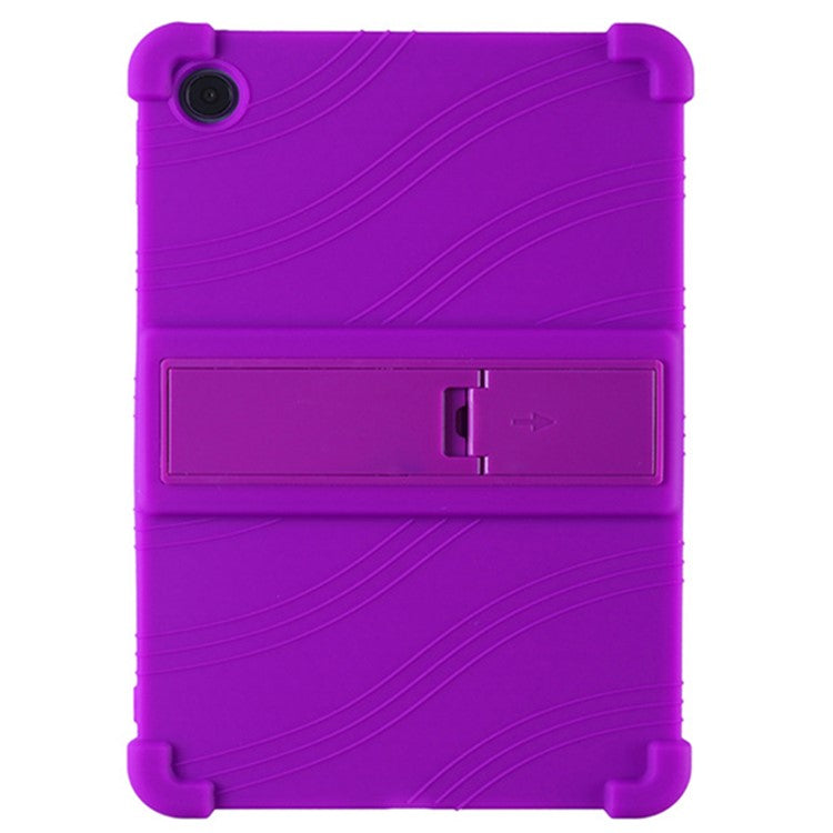 Protective Cover for Oppo Pad Air 10.36-inch 2022 with PC Kickstand, Fall Protection Soft Silicone Tablet Case - Purple
