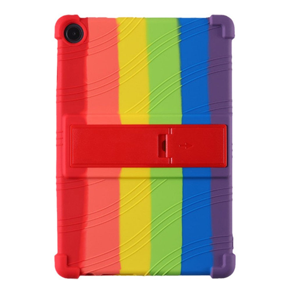 For Lenovo Tab M10 (Gen 3) / TB-328XU Anti-drop Tablet Case Anti-scratch Silicone Tablet Cover with Kickstand - Multi-color