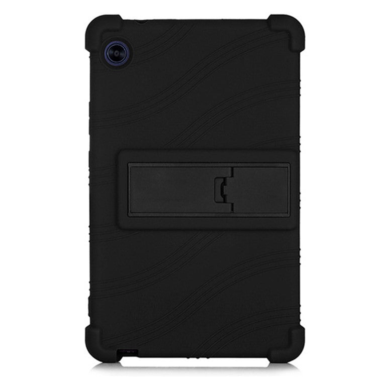 For Honor Tablet X7 Protective Tablet Cover Non-slip Silicone Tablet Case with PC Kickstand - Black