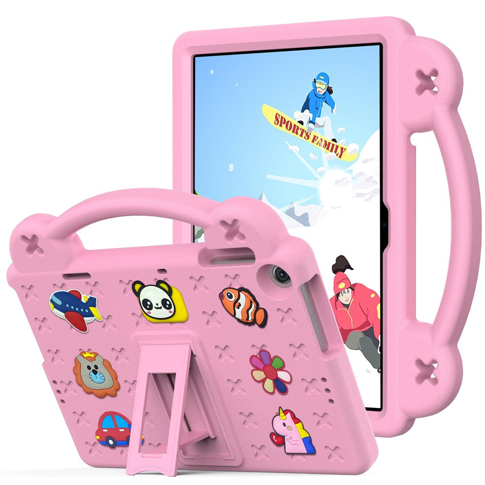 For Lenovo Tab M10 (Gen 3) Drop-proof EVA Protective Tablet Cover Anti-scratch Tablet Case with Kickstand - Pink